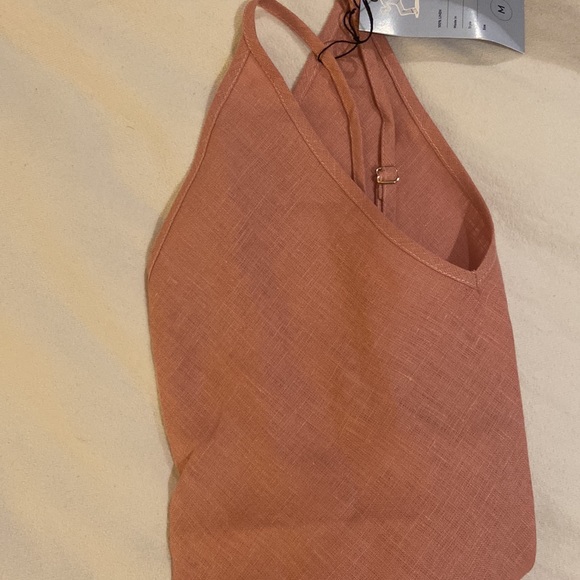Pink Slip Linen Dress - Picture 3 of 5